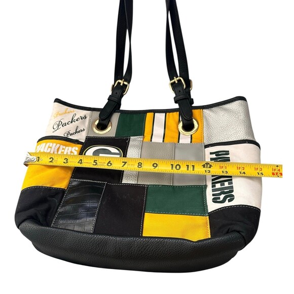 Green Bay Packers Tote/Purse Bag With Team Logos by Bradford Exchange Football - Picture 2 of 11